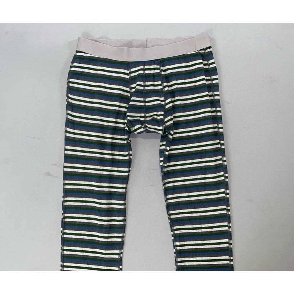 Pact Men's Pull On Base Layer Fitted Athletic Pants, Tights. Multi-Stripe, M.